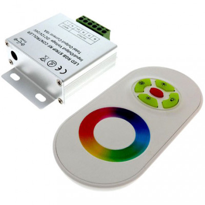 Контроллер ленты LED RGB 12/24В MAX 18А, радио пульт сенсорный, SmartBuy [SBL-RGB-Sen]