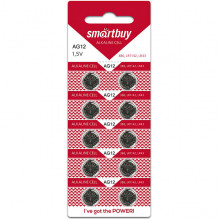 Батарейка SmartBuy AG12/LR43/LR1142/386 [BL10/200] [SBBB-AG12-10B]