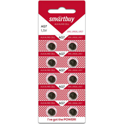 Батарейка SmartBuy AG7/LR57/LR926/399 [BL10/200] [SBBB-AG7-10B]