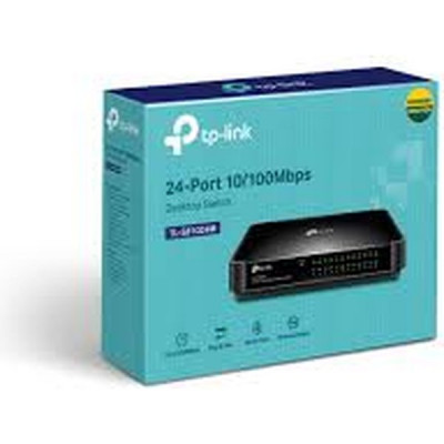 Коммутатор TP-Link TL-SF1024M 24x10/100Mbps, пластиковый корпус неуправляемый