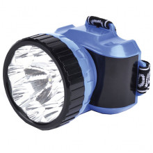 Фонарь налобный аккумуляторный 12LED, синий, Smartbuy [SBF-26-B]