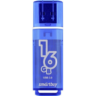 Накопитель USB Flash 16Gb SmartBuy Glossy series Dark Blue, USB3.0