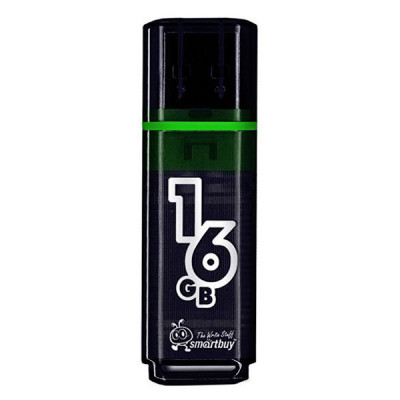 Накопитель USB Flash 16Gb SmartBuy Glossy series Dark Grey, USB3.0