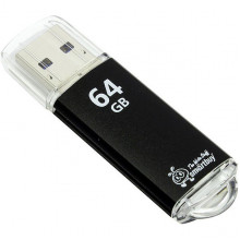 Накопитель USB Flash 64Gb SmartBuy V-Cut Black, USB3.0