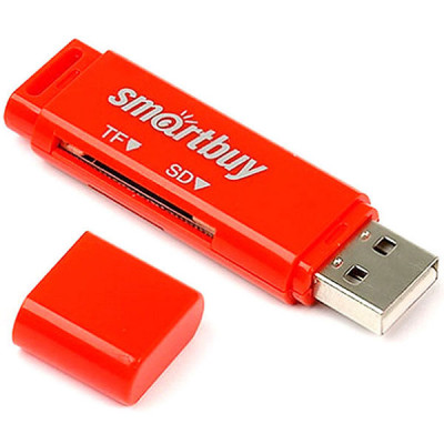 Кард-ридер SmartBuy SBR-715-R, USB 2.0 Red