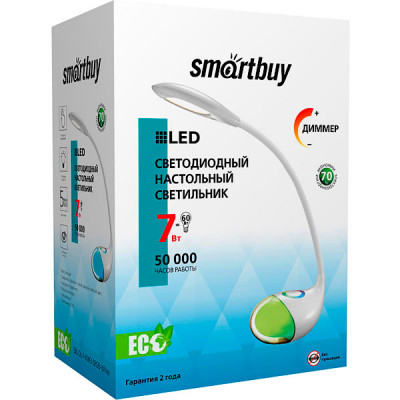 Светильник настольный LED  7W, 4000-4500K, сенсор, 115*113*540, SmartBuy [SBL-DL-7-NW3-SRGB-White]
