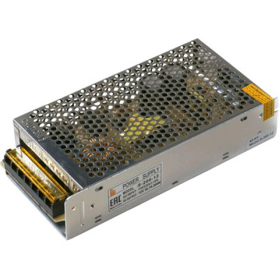 Блок питания 12V 200W, IP20, металл сетка стандарт [S-200-12]