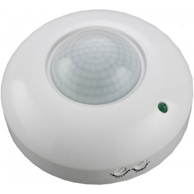Датчик движения потолочный 120/360гр, 1200Вт, 5-360с, 6м, IP33 SmartBuy [SBL-MS-011]