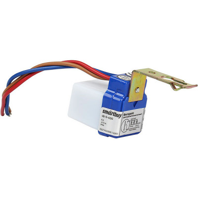 Фотореле  6А, 1350Вт, 10Лк, IP44 SmartBuy [SBL-FR-600]