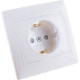 Розетка с/у 2P+E 16A, IP20, со шторками, SmartBuy Венера [SBE-01w-16-S1-1Z] белый