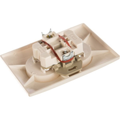 Розетка с/у 2x2P 10A, IP20, SmartBuy Венера [SBE-01w-10-S2-N] белый