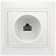Розетка с/у компьютерная 1xRJ45, IP20, SmartBuy Венера [SBE-01w-S1-RJ] белый