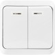Выключатель о/у 2-кл 10А, с подсветкой, SmartBuy Юпитер [SBE-03w-10-SW2-1] белый