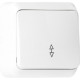 Переключатель о/у 1-кл 10А, SmartBuy Юпитер [SBE-03w-10-SW12-0] белый
