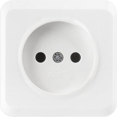 Розетка о/у 2P 10А, SmartBuy Юпитер [SBE-03w-10-S1-N] белый