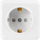Розетка о/у 2P+E 16А, со шторками, SmartBuy Юпитер [SBE-03w-16-S1-1Z] белый