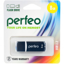 Накопитель USB Flash 8Gb Perfeo C02 Black