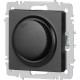 Светорегулятор (диммер) с/у 600W, IP20, поворотный, Intro Accent [6-401-05] антрацит