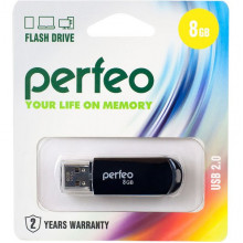 Накопитель USB Flash 8Gb Perfeo C03 Black