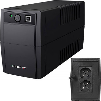 ИБП Ippon Back Basic 650 Euro 360Вт черный