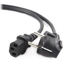 Кабель питания 1,8м системный блок, Schuko-C13, 6А, черный, с зазем., Cablexpert [PC-186]