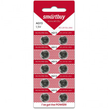 Батарейка SmartBuy AG13/LR44/LR1154/357 [BL10/200] [SBBB-AG13-10B]