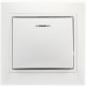 Выключатель с/у 1-кл 10А, IP20, с подсветкой, SmartBuy Венера [SBE-01w-10-SW1-1-c] белый керамика