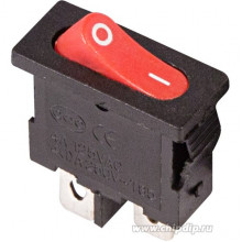 Выключатель клавишный 250В 6А 2c ON-OFF красный Mini RWB-103/SC-766/MRS-101-5 REXANT [36-2051]