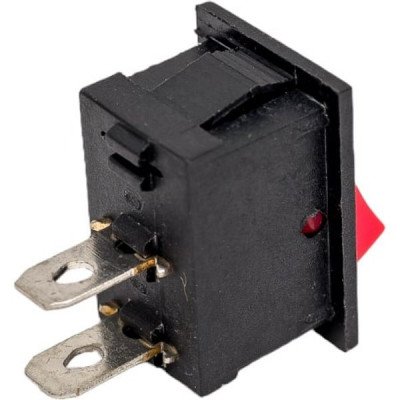 Выключатель клавишный 250В 6А 2c ON-OFF красный Mini RWB-201/SC-768 REXANT [36-2111]