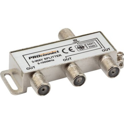 Делитель ТВ x3 под F разъем 5-1000МГц PROCONNECT [05-6022]