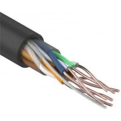 Кабель UTP 5e 4 пары медь 0.5мм 24AWG, уличный, REXANT [01-0045][305м]