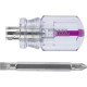 Отвертка 2 в 1 PH2 и SL 6*40мм (+/-), прозрачная рукоятка, REXANT [12-4743]