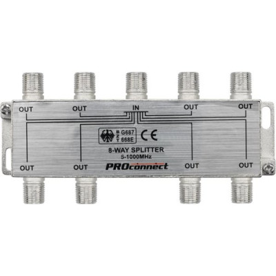 Делитель ТВ x8 под F разъем 5-1000МГц PROCONNECT [05-6025]