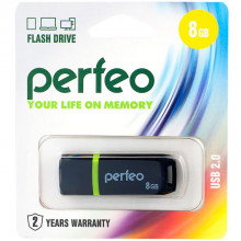 Накопитель USB Flash 8Gb Perfeo C11 Black