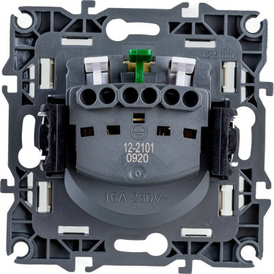 Розетка с/у 2P+E 16A, ЭРА12 [12-2101-02][10] слоновая кость