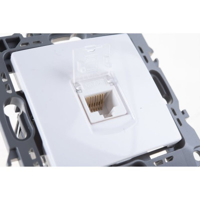 Розетка с/у компьютерная RJ45, ЭРА12 [12-3107-01][10] белый