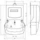 Счетчик электроэнергии 1-фазный 1-тарифный Энергомера CE101 S6 145 М6, 5-60A 220В, 1.0, щит