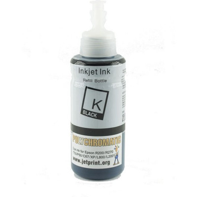Чернила 100мл. Epson L800/L200/R270/P50/XP/R200/C79/C67 Black Polychromatic водные