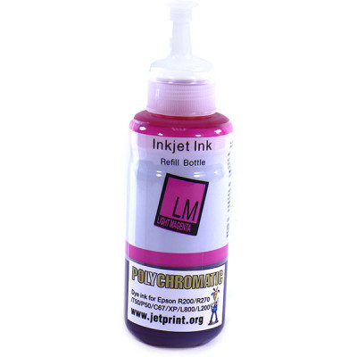 Чернила 100мл. Epson L800/L200/R270/P50/XP/R200/C79/C67 Light Magenta Polychromatic водные