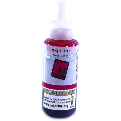 Чернила 100мл. Epson L800/L200/R270/P50/XP/R200/C79/C67 Magenta Polychromatic водные