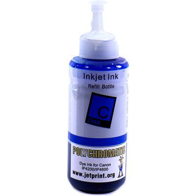 Чернила 100мл. Canon IP4200/IP4600 Cyan Polychromatic водные