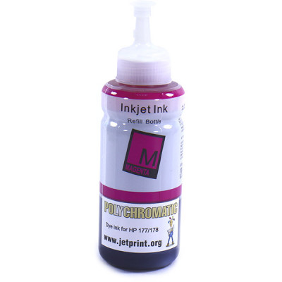 Чернила 100мл. HP 178/177/920/655/121/122/27/28 Magenta Polychromatic водные