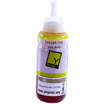Чернила 100мл. HP 178/177/920/655/121/122/27/28 Yellow Polychromatic водные