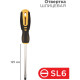 Отвертка плоская SL 6x125мм, двухкомпонентная рукоятка, REXANT [12-4723]