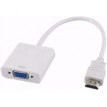 Переходник HDMI - VGA, белый, REXANT [17-6835]