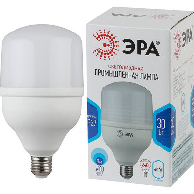 Лампа LED E27/T100 цилиндр,  30W, 4000K, 2400Лм, ЭРА [LED POWER T100-30W-4000-E27]