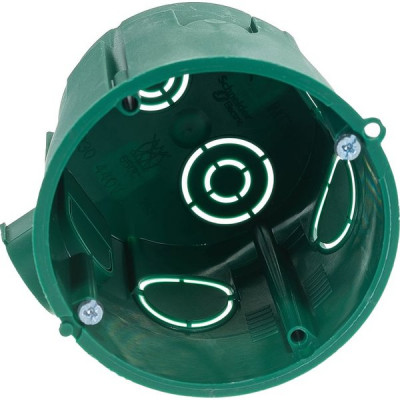 Коробка установочная с/у для твердых стен d65*60мм, саморезы, Schneider Electric [IMT35101][120]