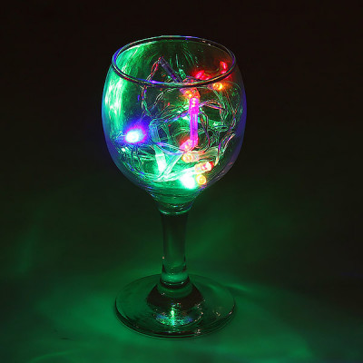 Гирлянда Нить  1.2м прозр., 12LED, фиксинг, МУЛЬТИ [1080340]