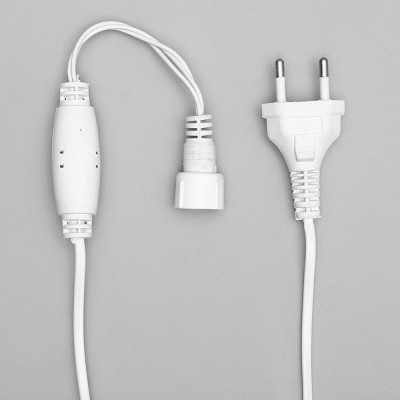 Комплект для подкл. гирлянд УМС 3W, 3м, до 3000 LED, 220В, белая нить [1080044]