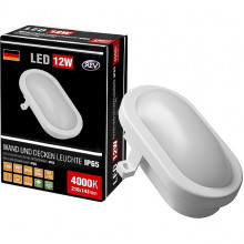 Светильник ЖКХ LED 12W овал, 4000K, 960Лм, IP65, 216*143, REV [28921 0]
